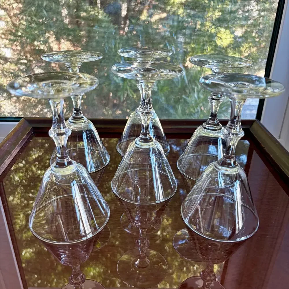 Set of 6 Libbey Georgian 5.5 Inch Stem Cocktail Glasses